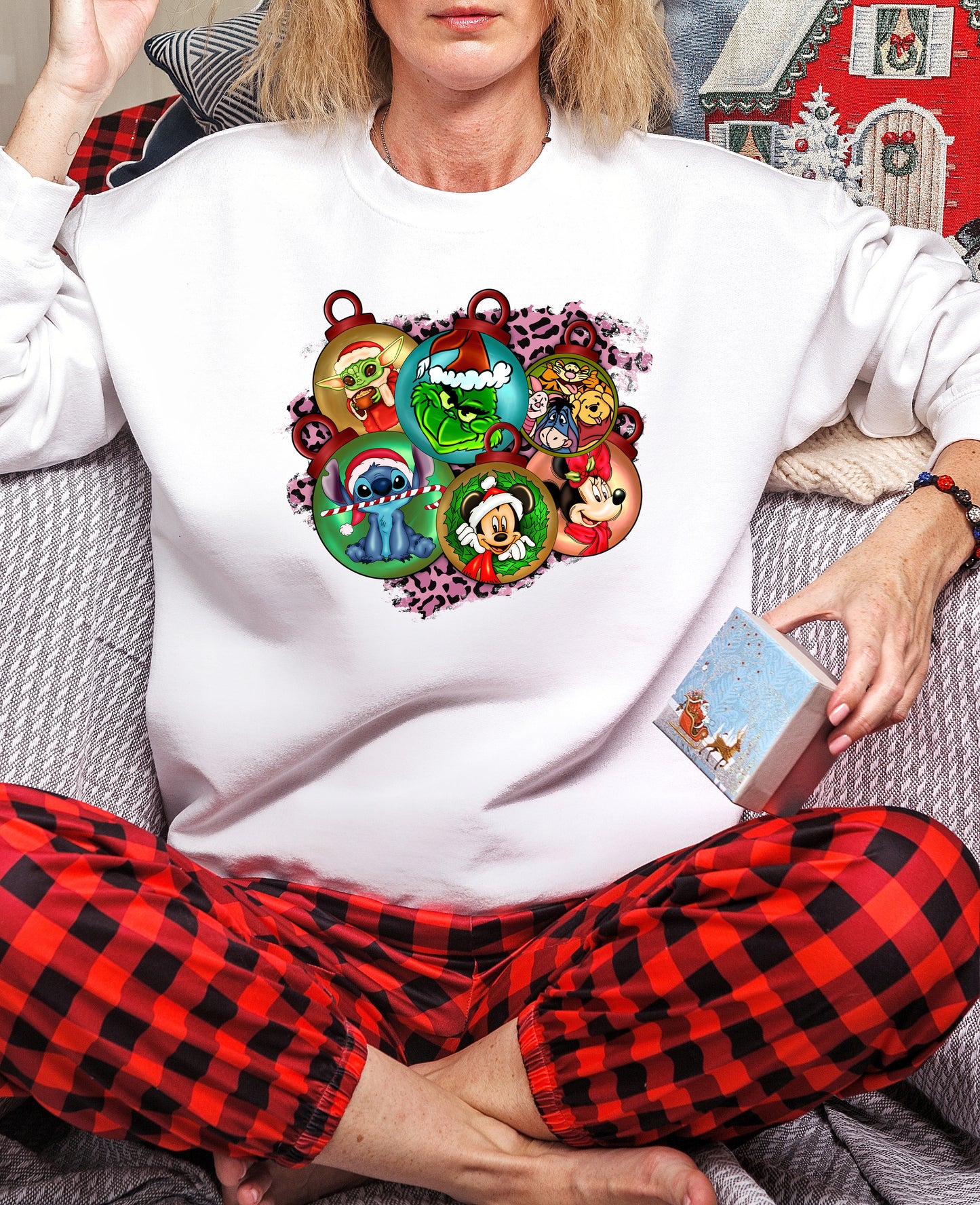 Christmas Ornaments Green Guy and Friends DTF Transfer