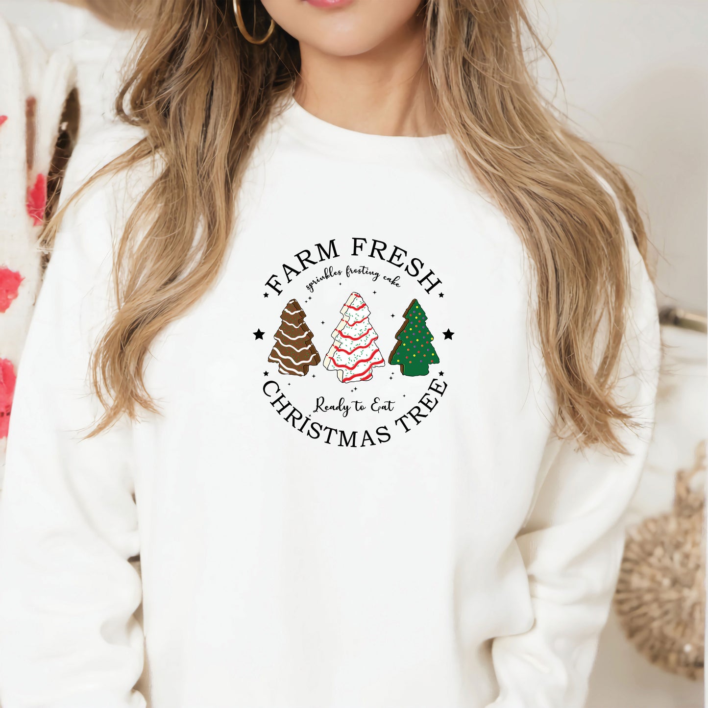 Farm Fresh Ready to Eat Christmas Trees DTF Transfer