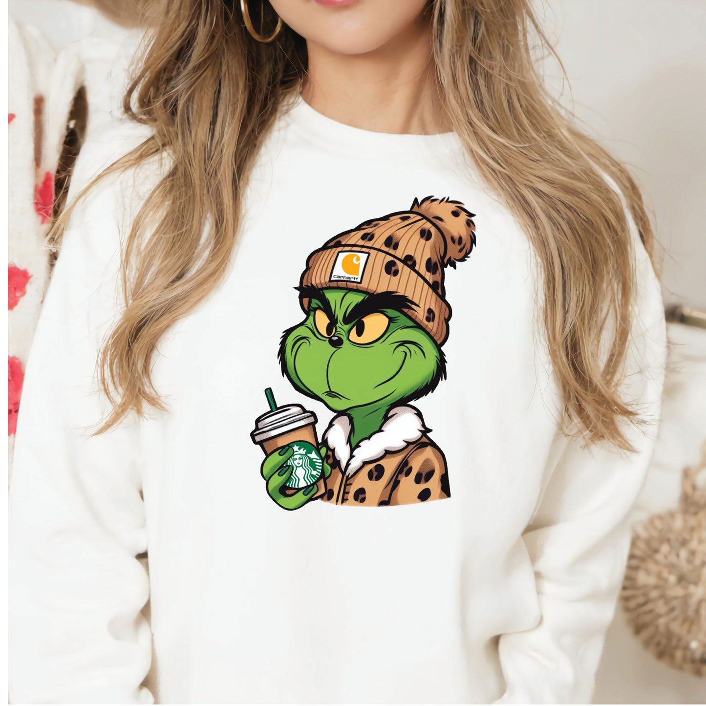 Brown Leopard Green Man DTF Transfer