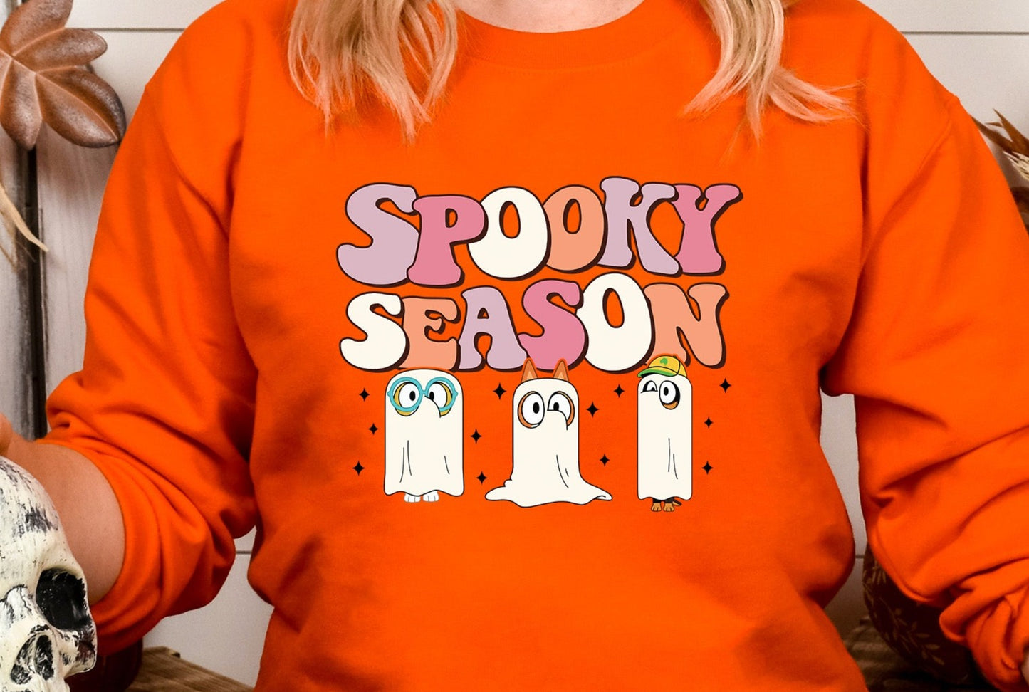 Halloween Spooky Season Blue and Friends DTF Transfer