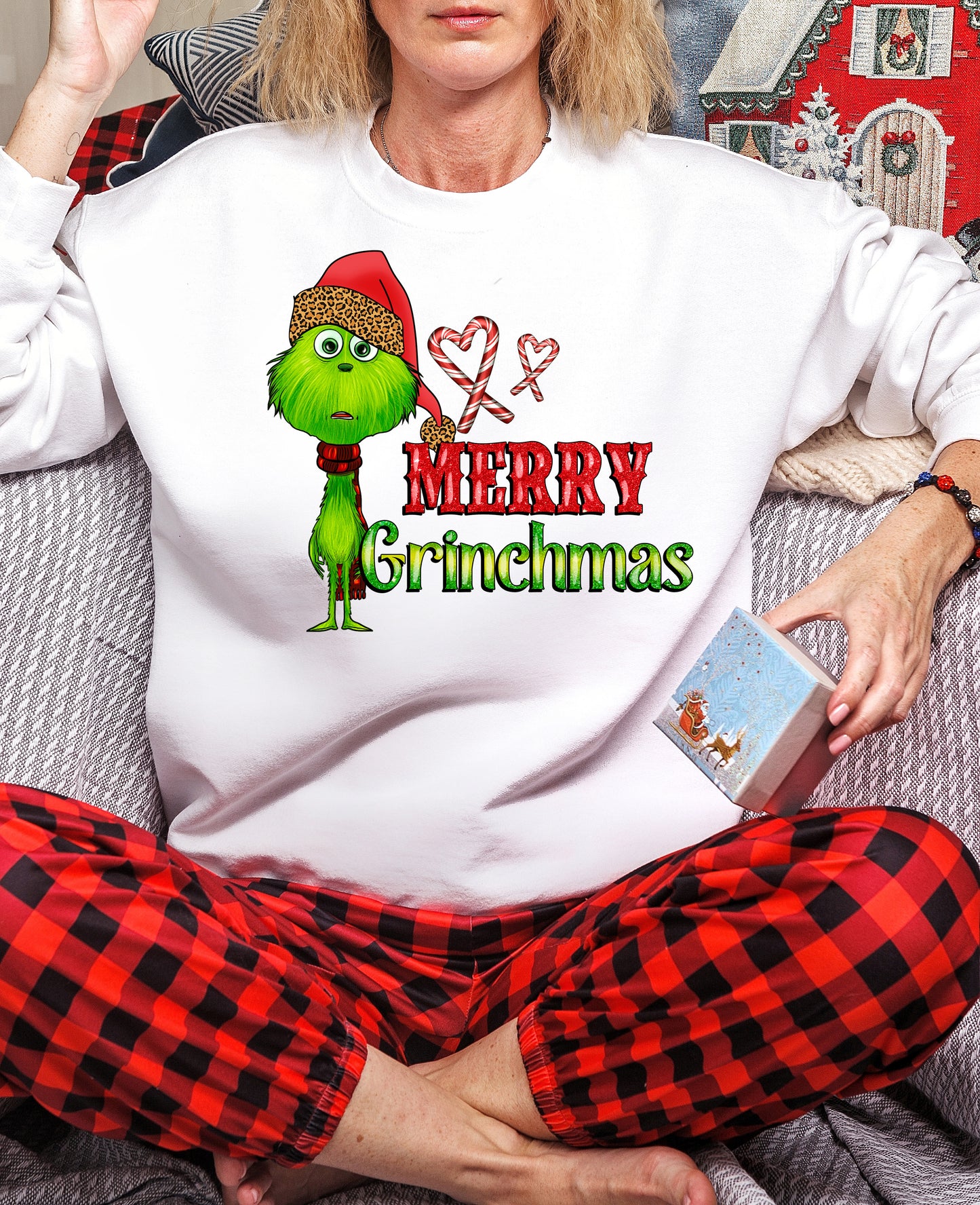 Merry Christmas Green Guy DTF Transfer