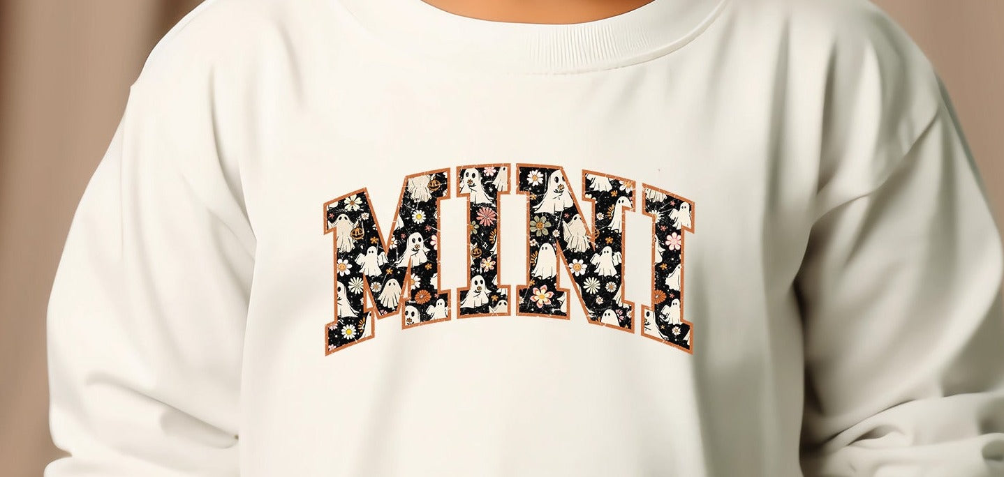 Mini Retro Distressed, Non Distressed Halloween DTF Transfer