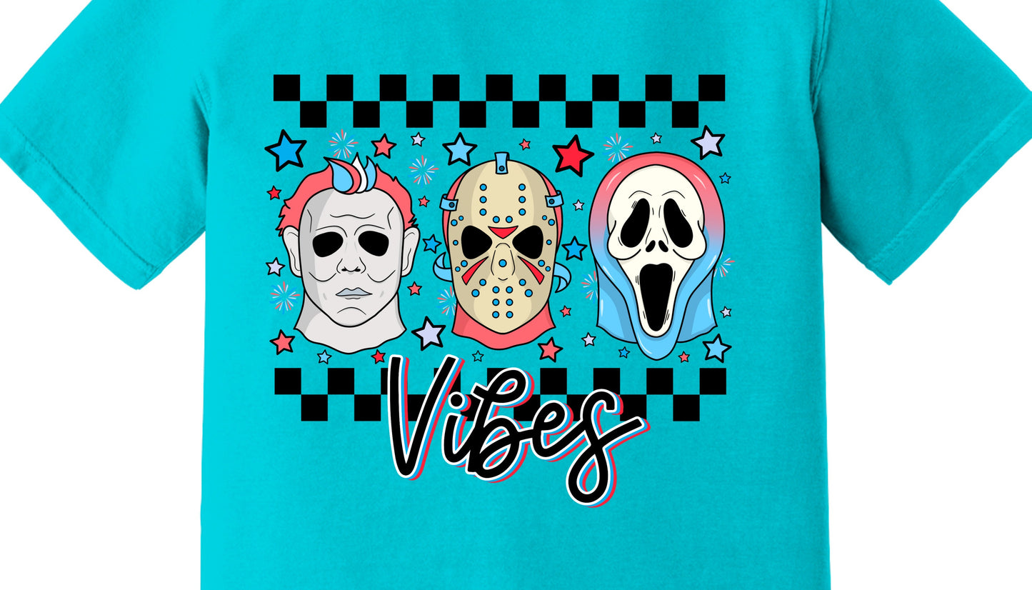 Retro Horror Vibes, Retro, Jason, Scream, Michael DTF Transfer