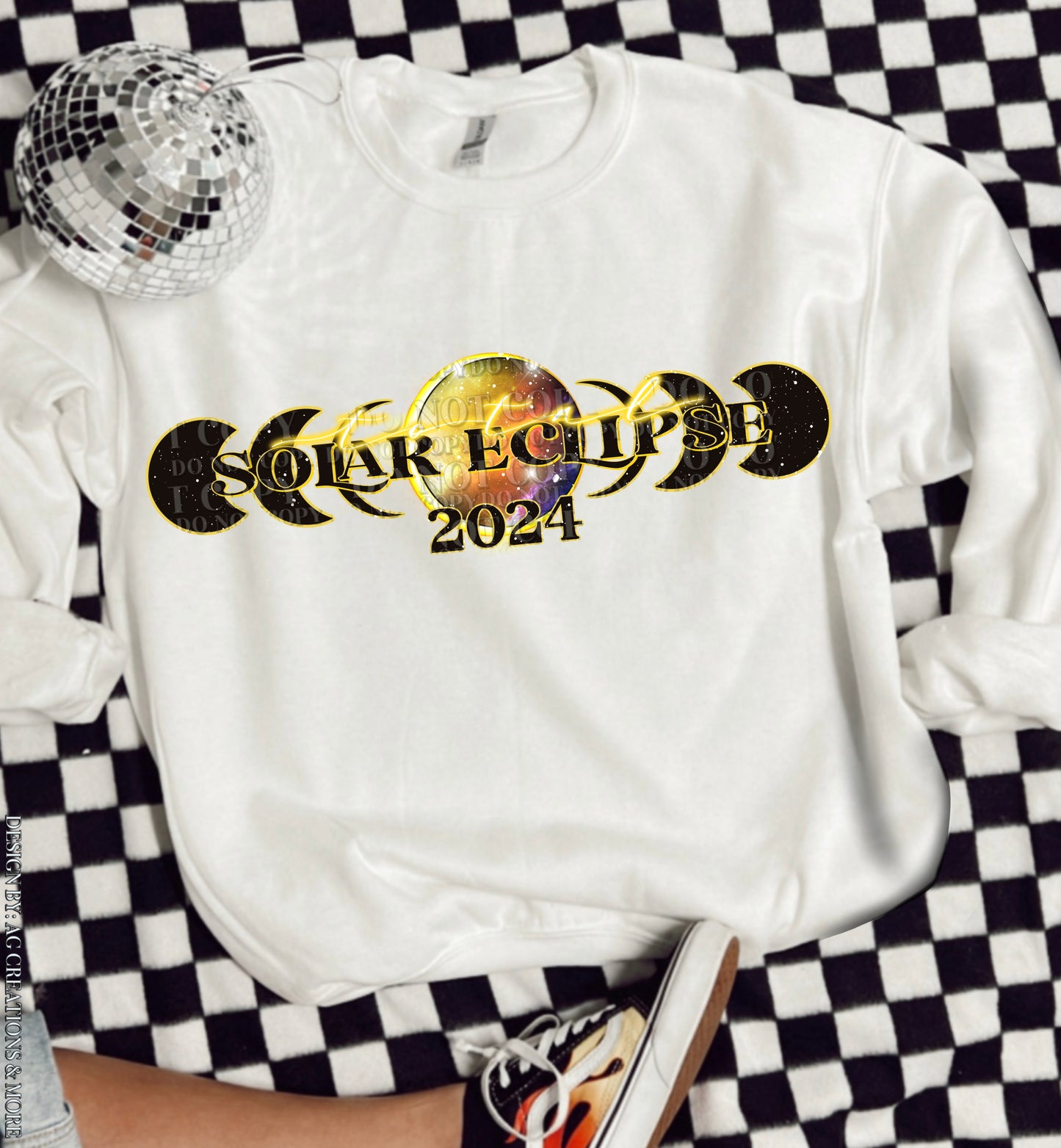 Solar Eclipse DTF Transfer