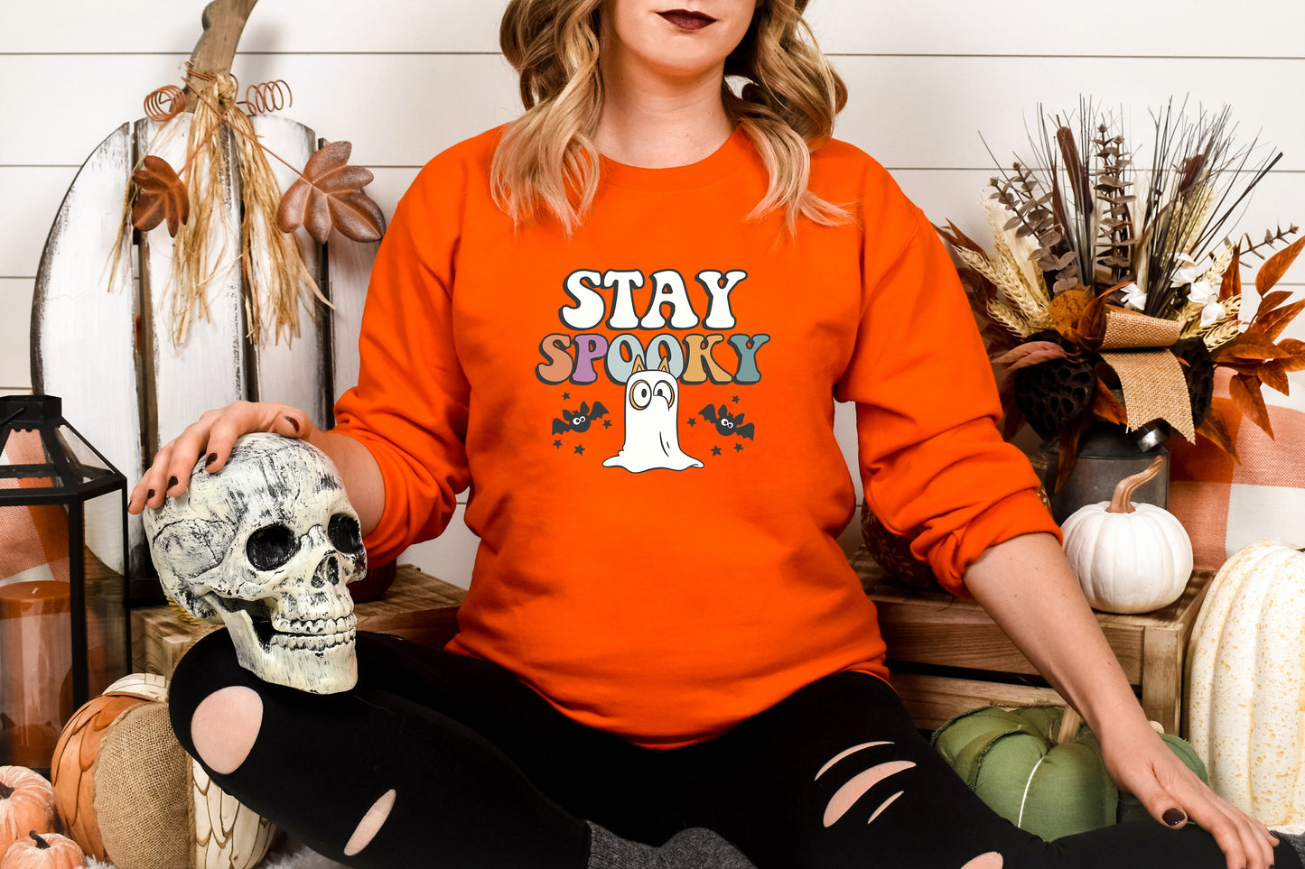 Stay Spooky Blue Ghost DTF Transfer
