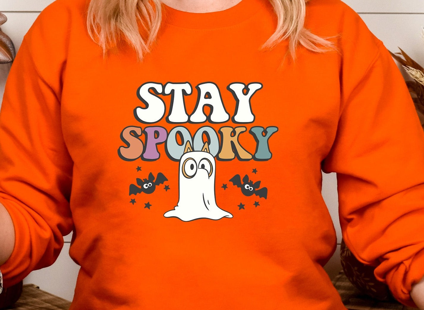 Stay Spooky Blue Ghost DTF Transfer