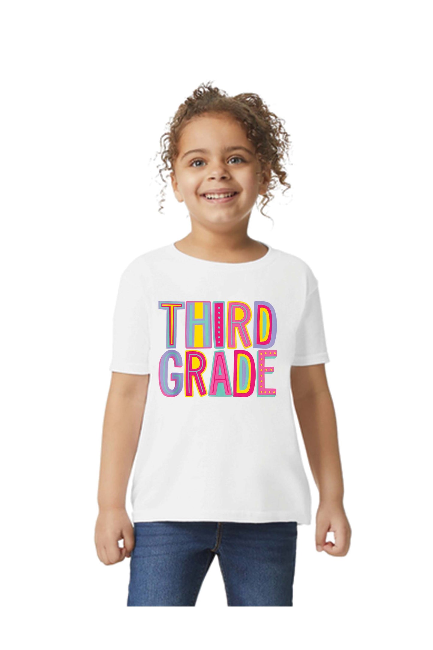 Third Grade Colorful Fun Design, Back To School DTF Transfer