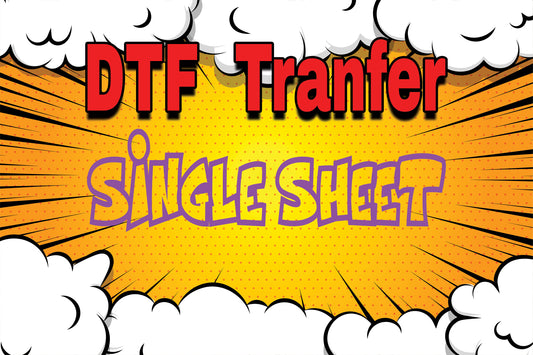 Single Sheet DTF Transfers-Up to 24hr TAT *some cases same day