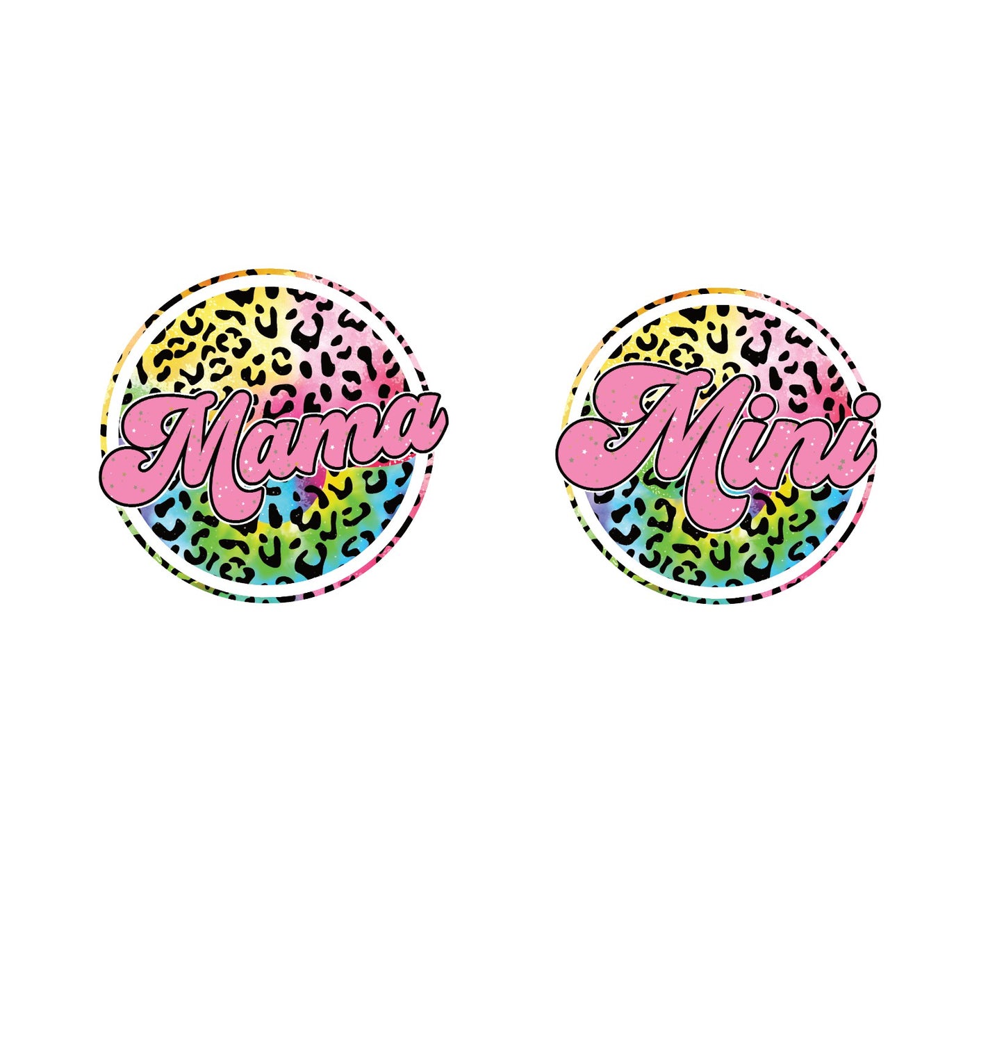 Mama and Mini Retro Combo, Matching Shirts, Mama and Me, Mama and Mini DTF Transfers