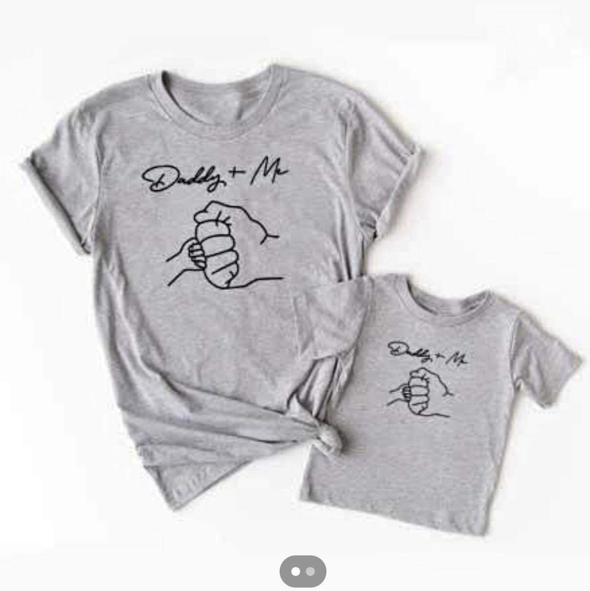 Daddy and Me Fist Bump, Matching Daddy and Me shirt, Father's Day, Dad and Daughter DTF Transfer