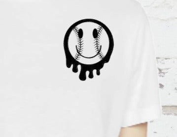 Somebody's Loud Mouth Baseball Mama, Baseball Happy Face, Baseball Quote, Baseball Mama DTF Transfer