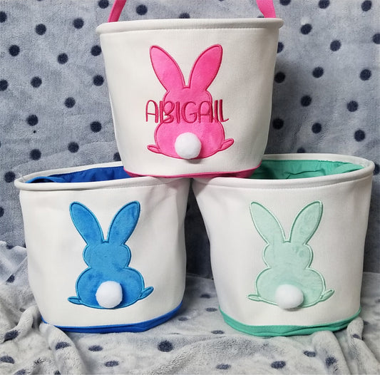 Personalized Embroidered Easter Basket Treat Basket