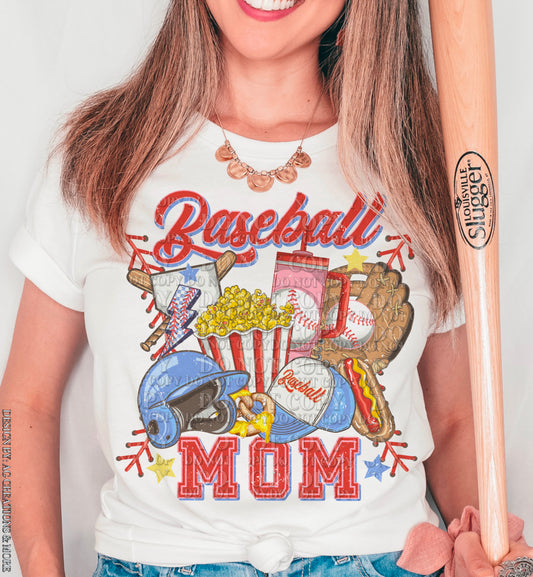 Baseball Mom DTF Transfer