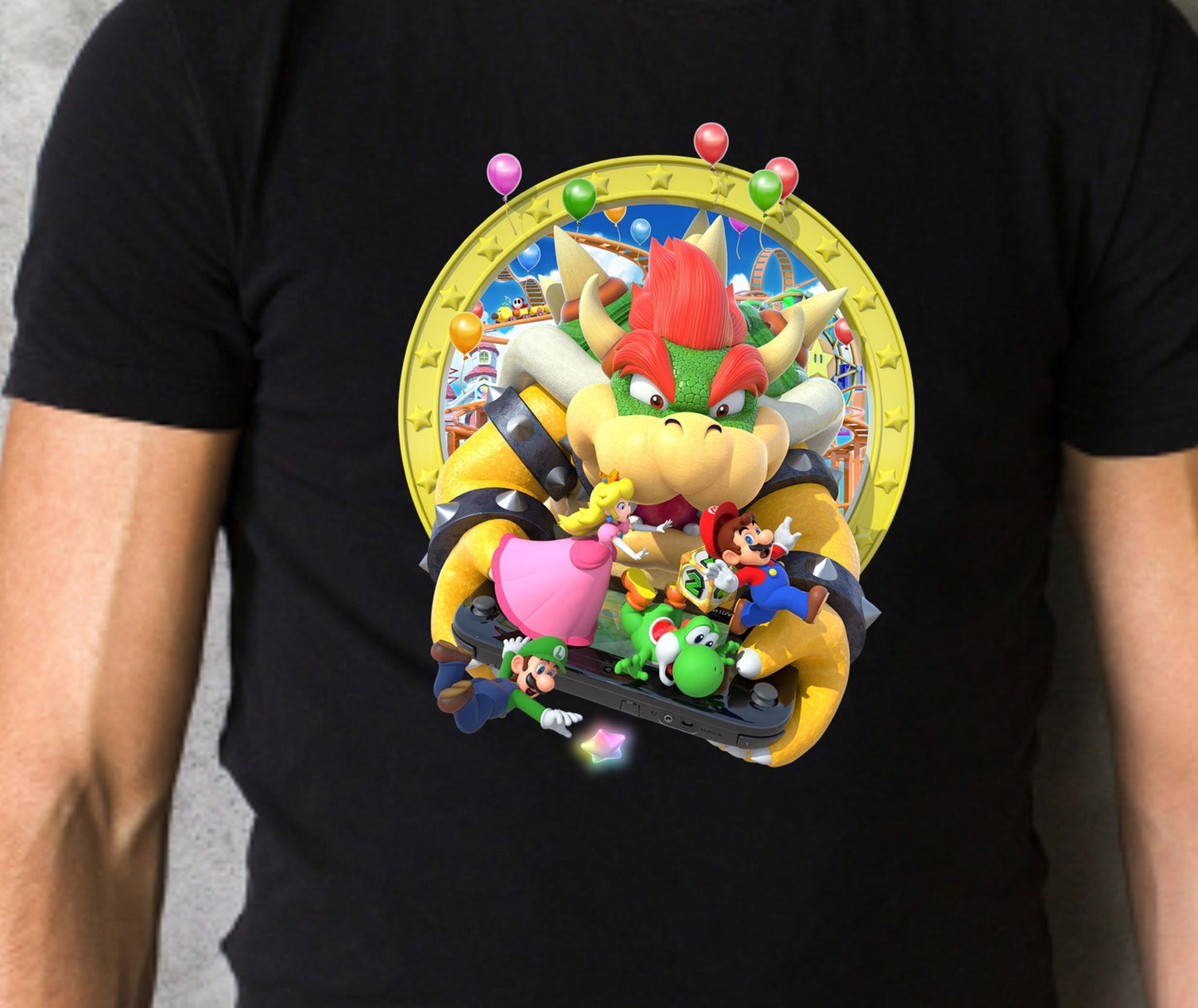 Bowser, Mario Brothers, Luigi, Princess Peach DTF Transfer