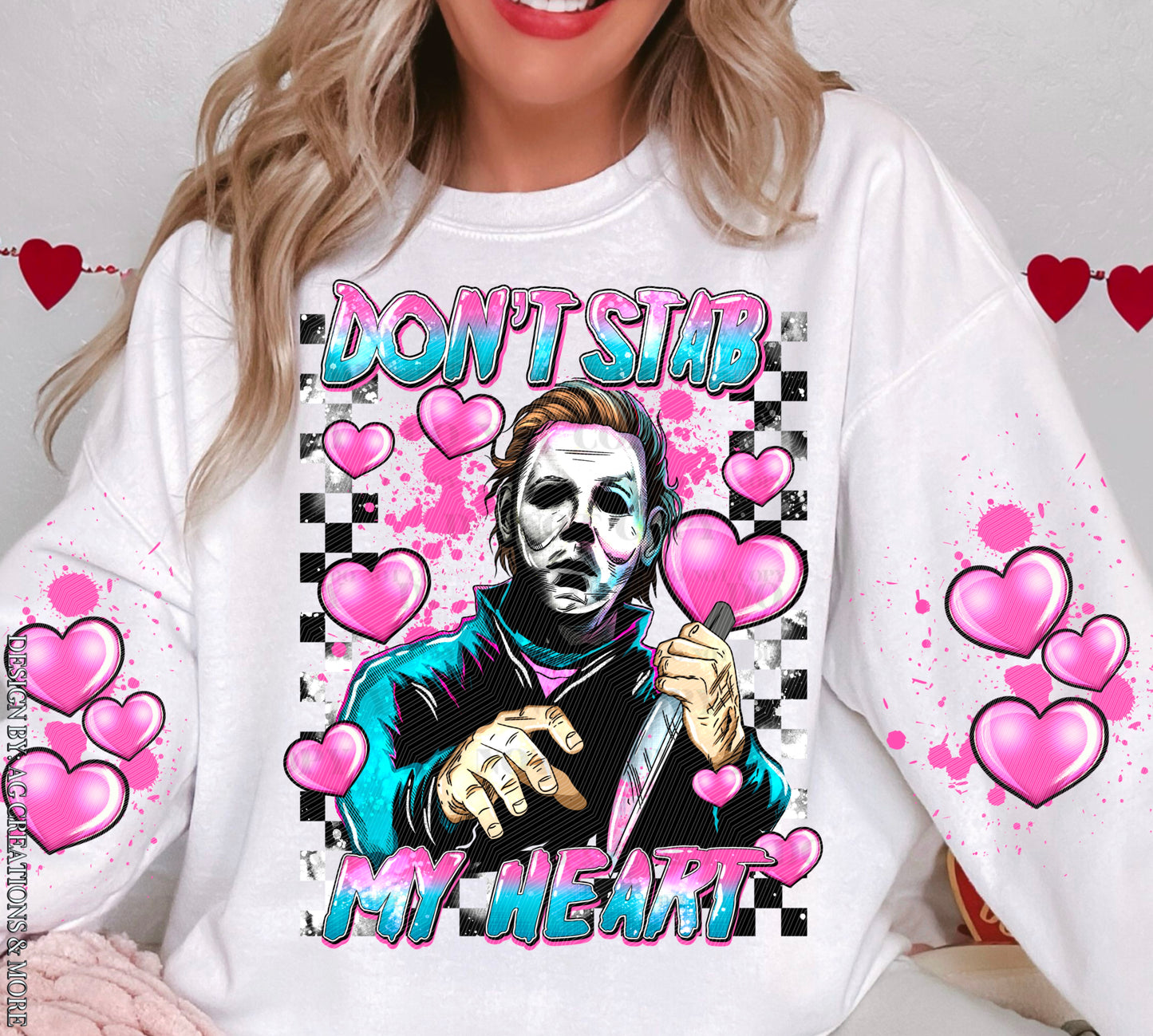 Horror Valentine w/Sleeve option DTF Transfer