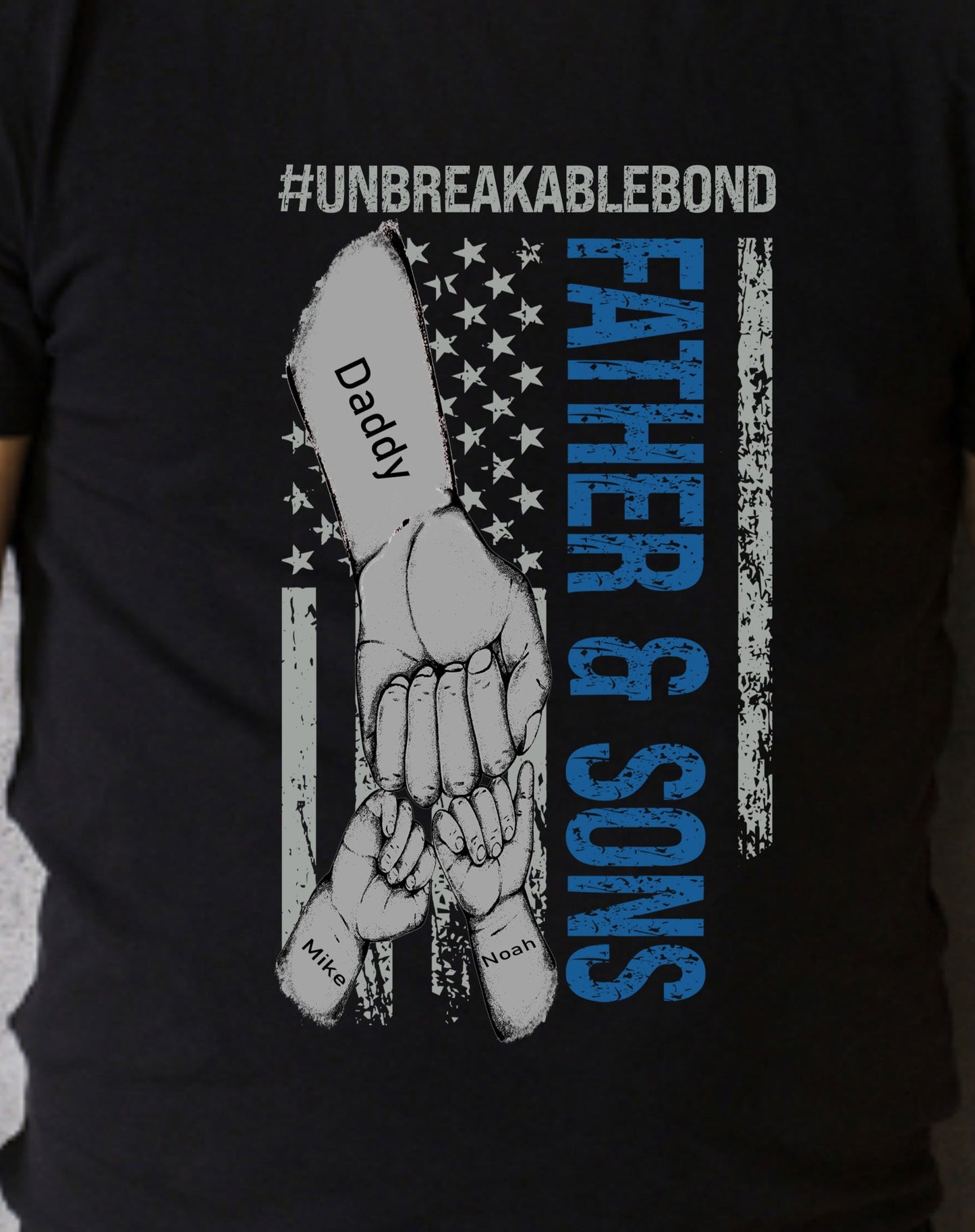 Unbreakable Bond Father And Son, Father's Day, Dad, Father and Son, Customizable DTF Transfer