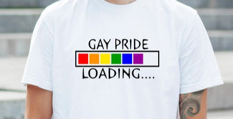 Gay Pride Loading, LGBTQ, Gay Pride, Pride, Rainbow DTF Transfer
