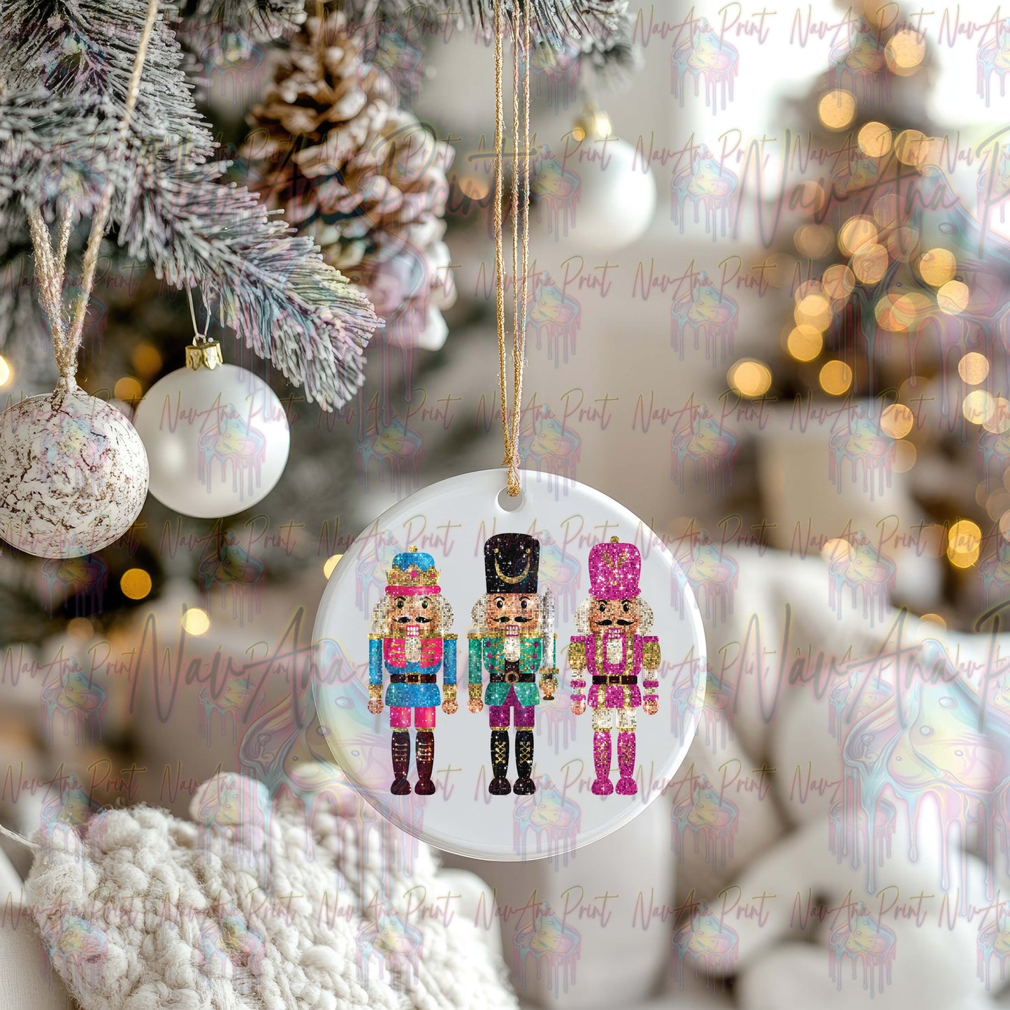 Faux Glitter Nutcracker 2.5" UV DTF Decal