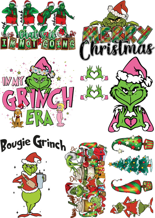Grinch Pre-Made Gang Sheet