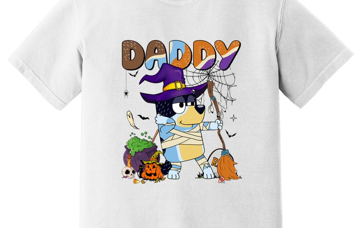 Halloween Bandit Daddy, Bluey and Friends Halloween DTF Transfer