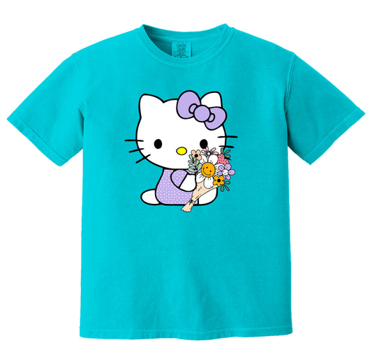 Hello Kitty Purple Polka Dot Design DTF Transfer