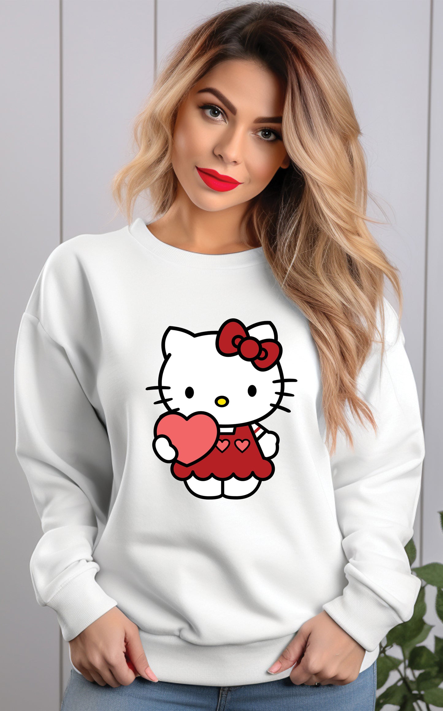 Hello Kitty B Valentines DTF Transfer