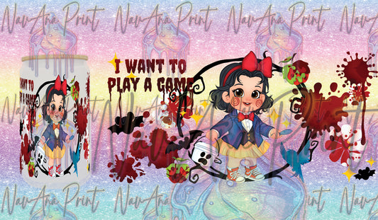 I Want To Play A Game Princess Horror Can Wrap