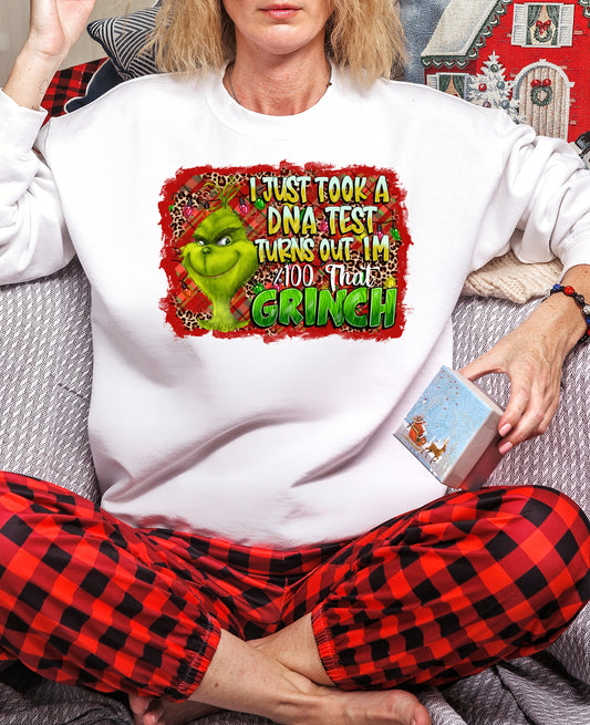 Just Took A DNA Test Turns Out I'm 100% That Grinch DTF Transfer