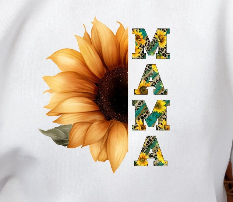 Mama Sunflower, Mama, Sunflower, Rustic Mama DTF Transfer Design
