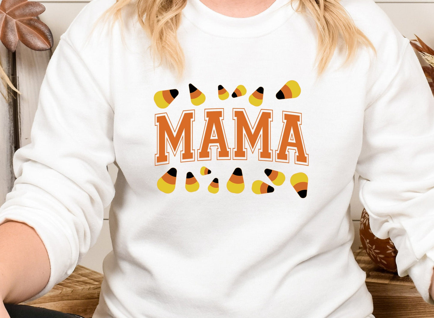 Mama Candy Corn Theme, Halloween DTF Transfer