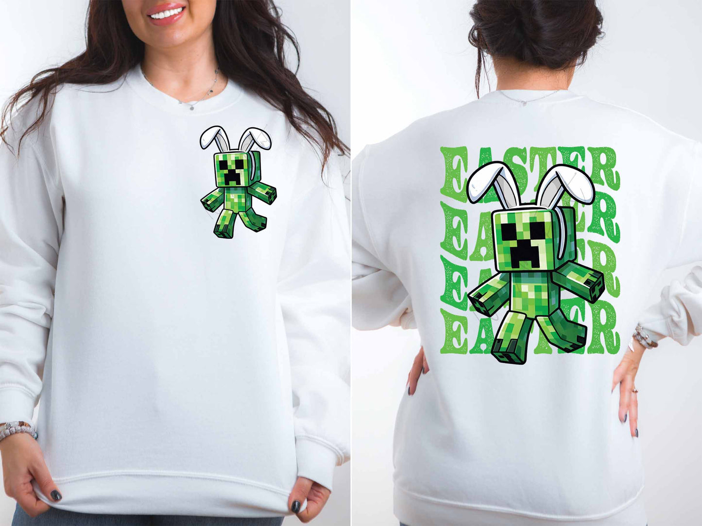 Minecraft Green Easter Set DTF Transfer