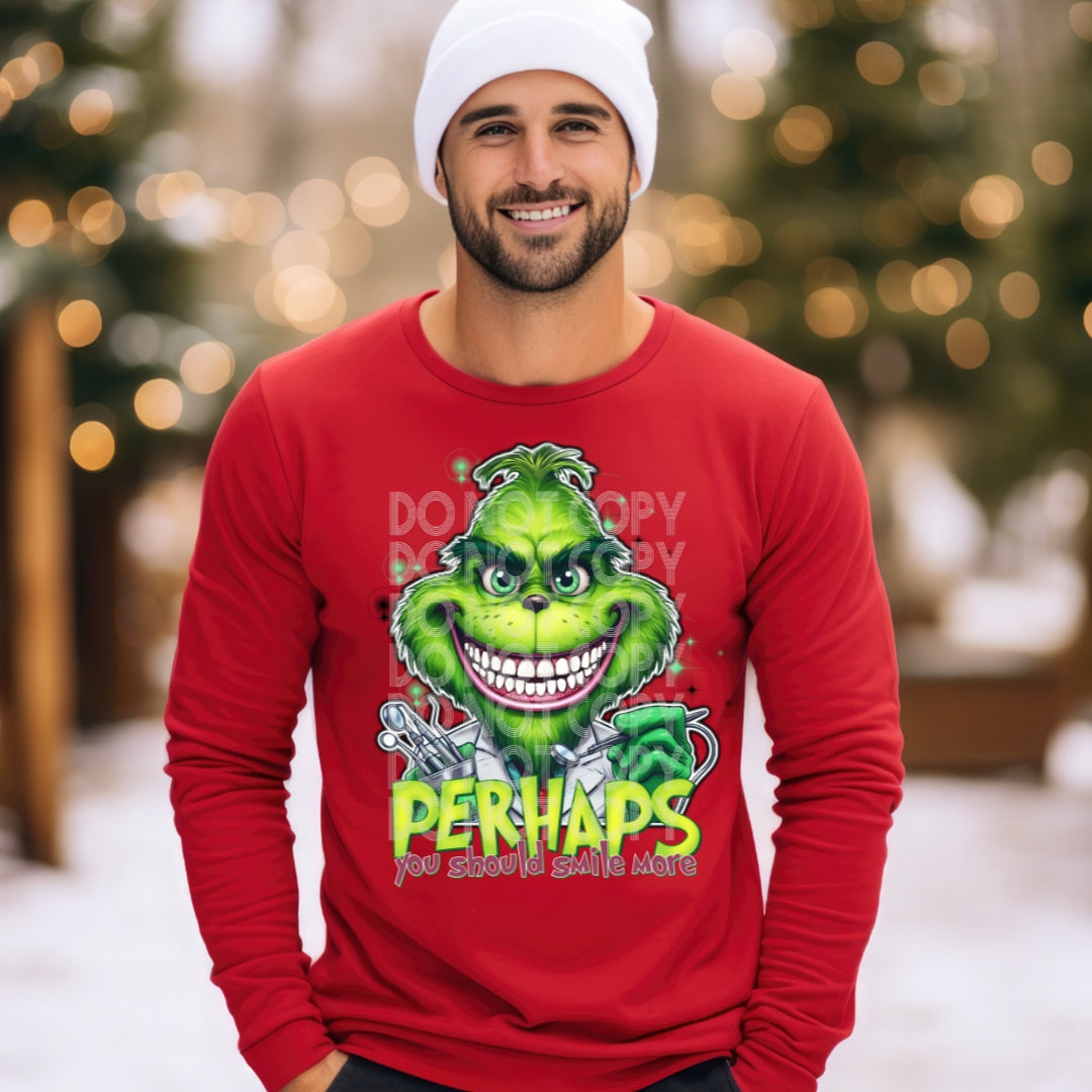 Dentist Grinch DTF Transfer