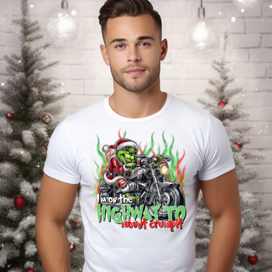 Biker Grinch DTF Transfer