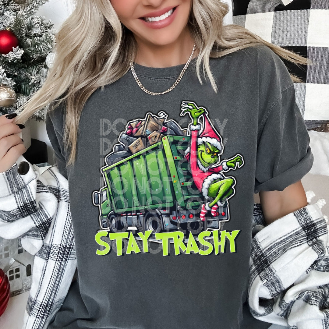 Waste Management Grinch DTF Transfer