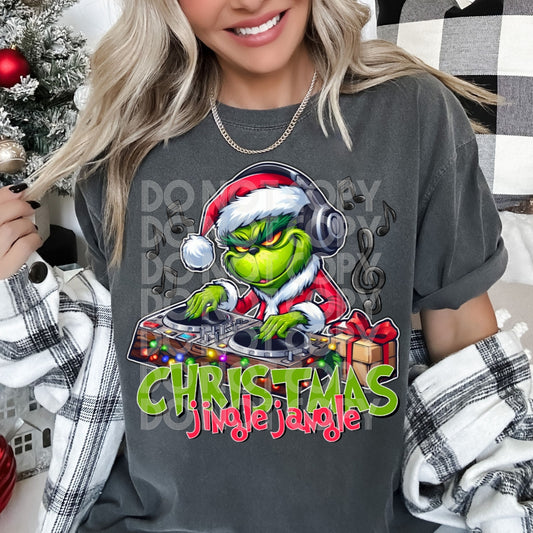 DJ Grinch DTF Transfer