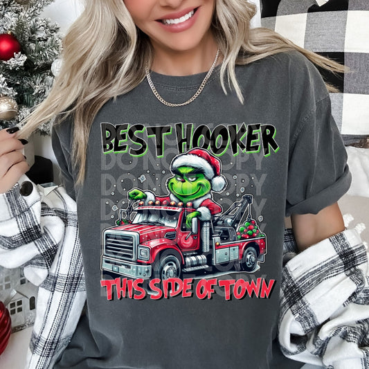 Tow Truck Grinch DTF Transfer