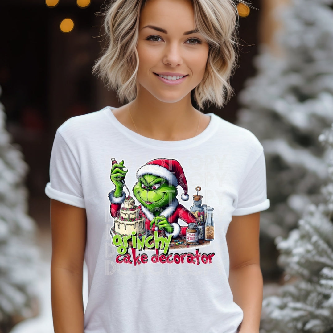 Baker Grinch DTF Transfer