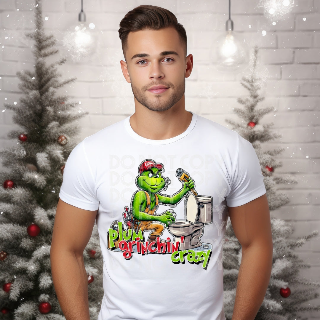 Plumber Green Man DTF Transfer