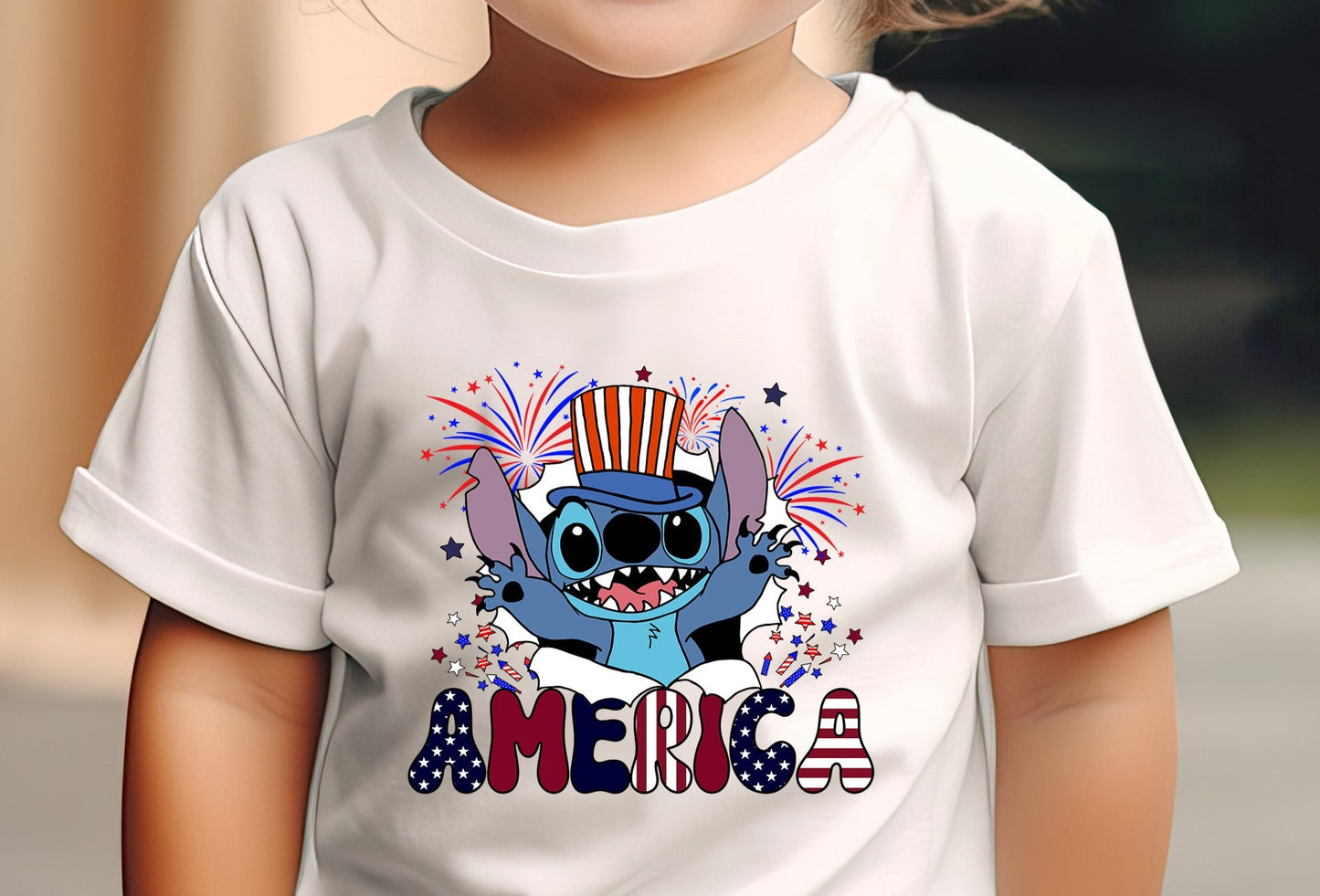 Stitch America 4th of July, Patriotic, 4th of July DTF Transfer