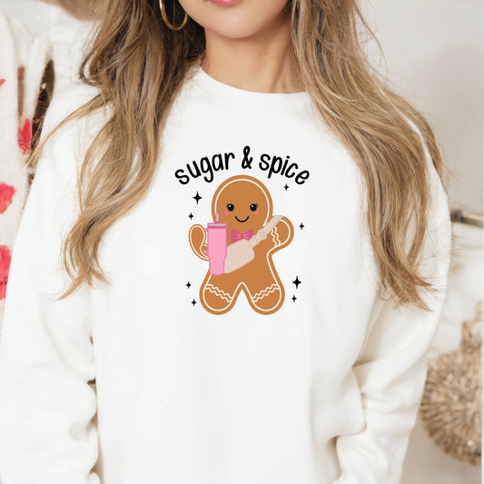 Sugar and Spice Gingerbread Girl DTF Transfer