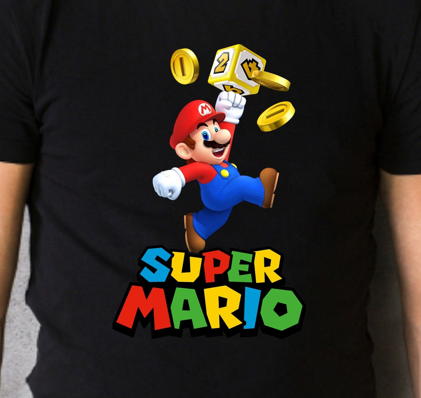 Super Mario, Mario DTF Transfer – NavAna Printing Services