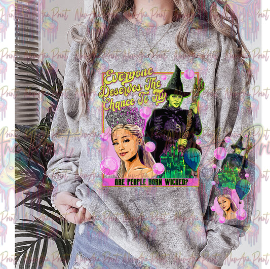 Wicked W/Ariana Grande Theme w/Sleeve option DTF Transfer