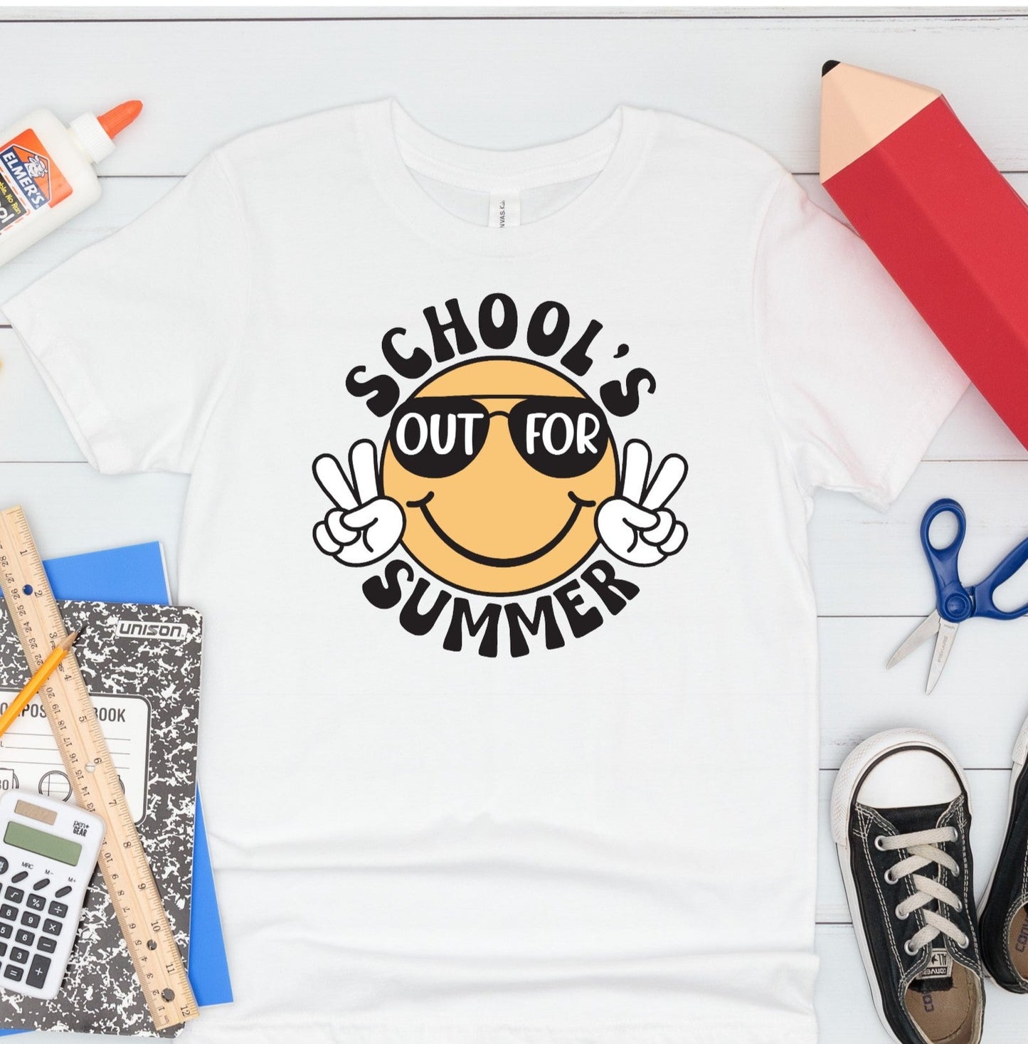 Happy Face School is Out For the Summer DTF Transfer