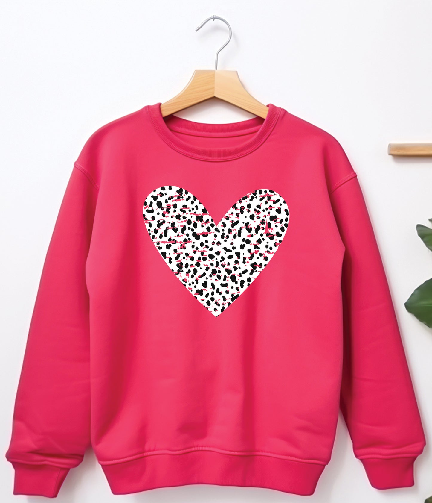 Valentine Dalmatian Heart-Crewneck