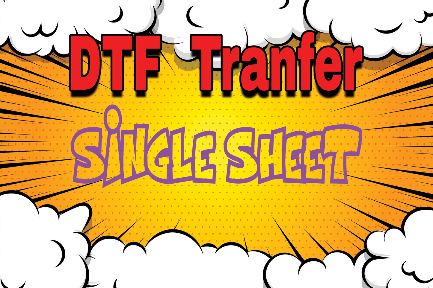 Single Sheet DTF Transfers