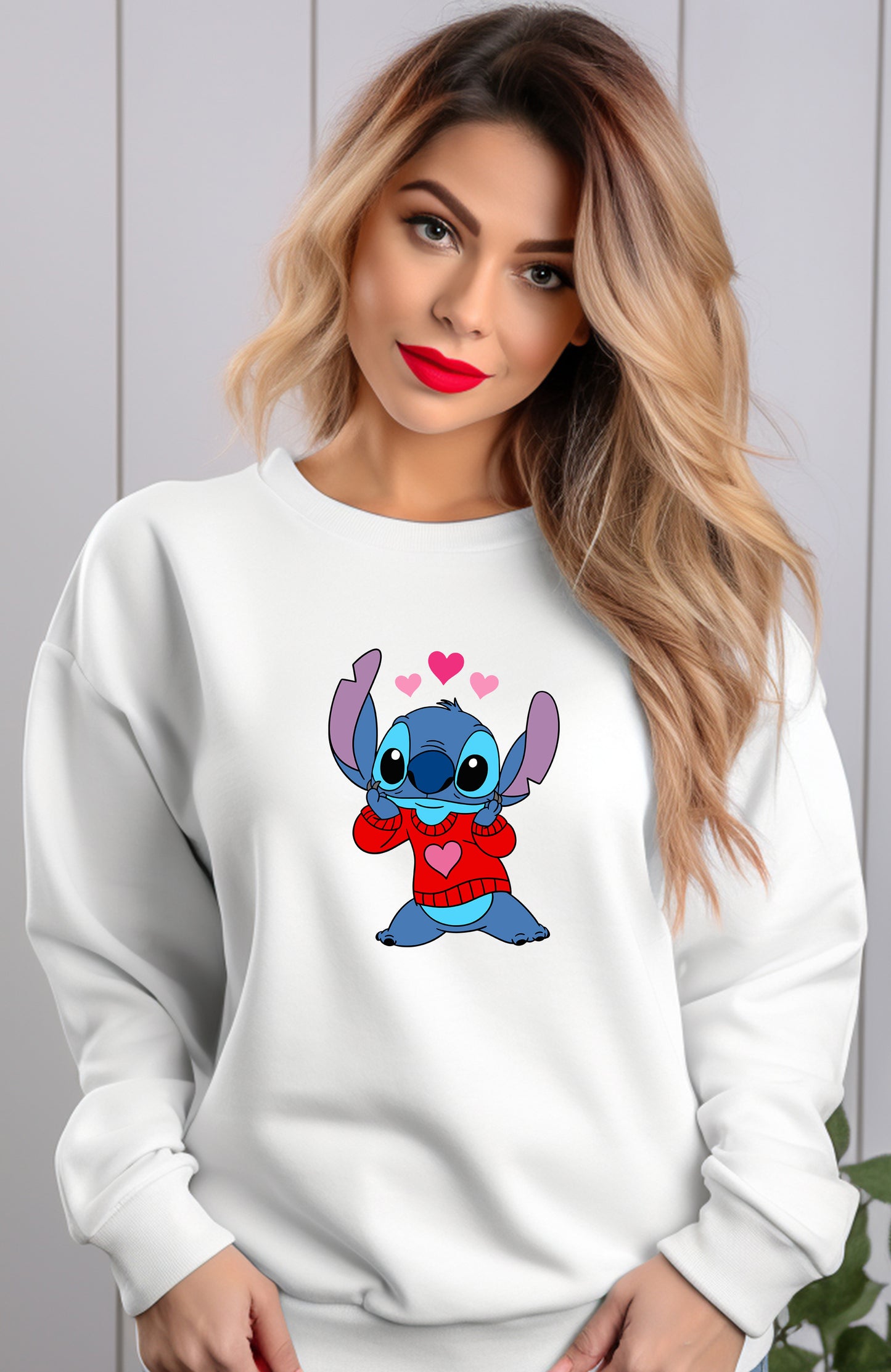 Stitch Sweater Valentine DTF Transfer