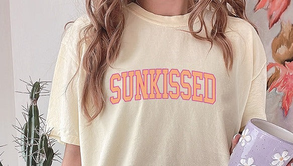 Sunkissed In Peach and Pink DTF Transfer