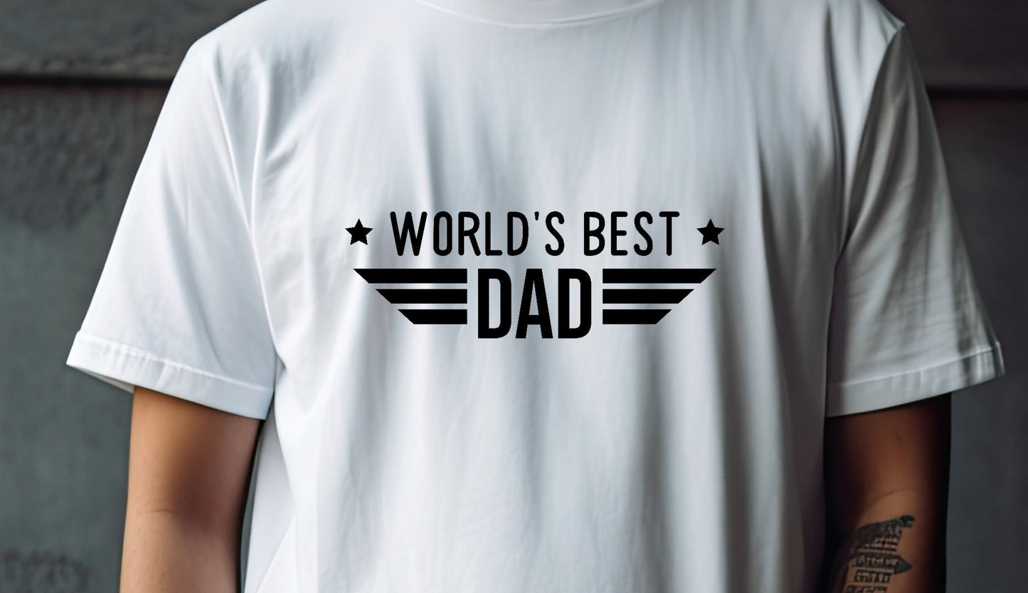 World's Best Dad, Fathers Day, Dad, Dads Birthday DTF Transfer (2)