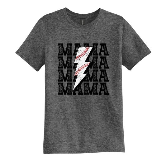 Baseball Mama with Lightning, DTF Design