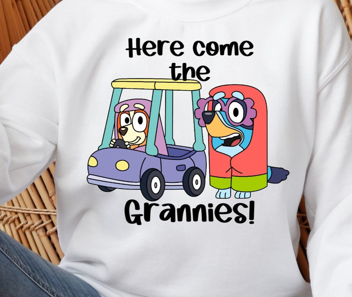 Here come the grannies - bluey high quality bamboo